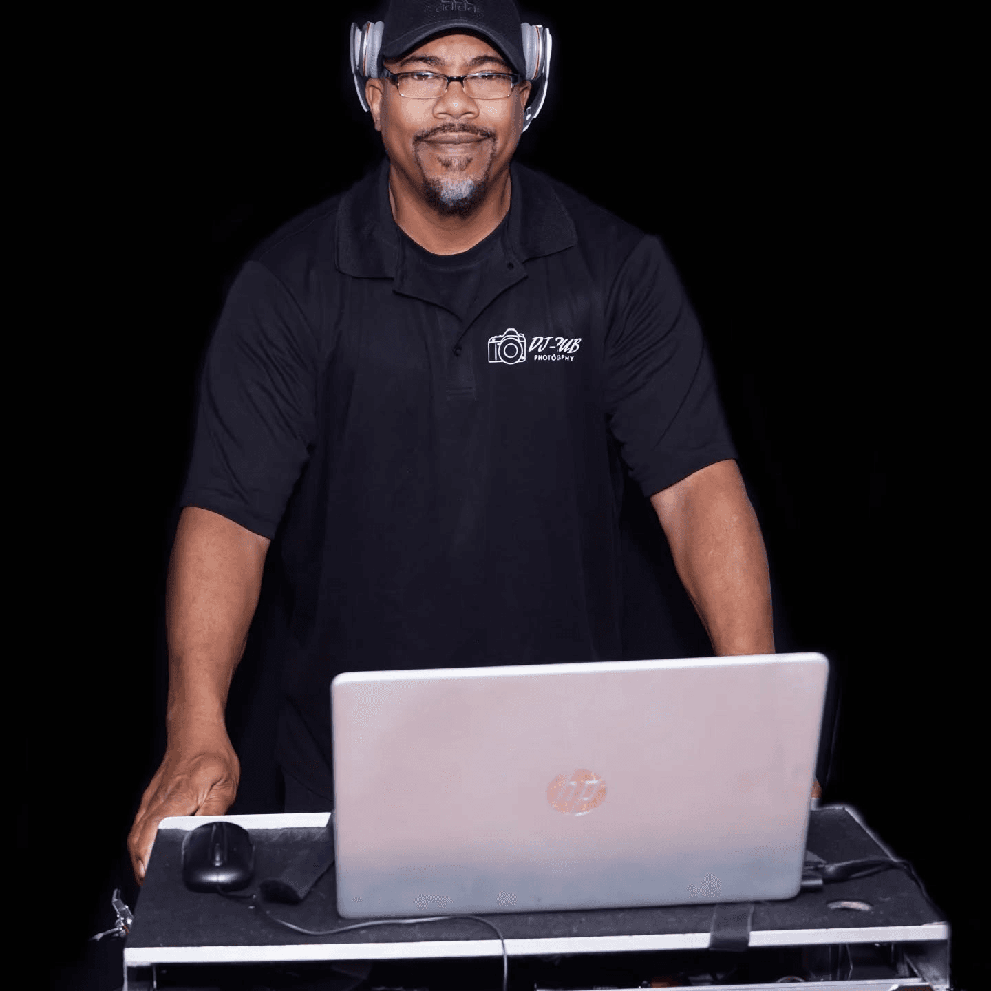 Wyatt Clark of DJ Dub Photography at the DJ booth
